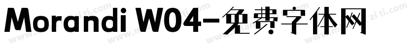 Morandi W04字体转换